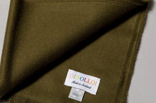 Load image into Gallery viewer, Johnstons of Elgin Extra Fine Merino Scarf (Dark Khaki)
